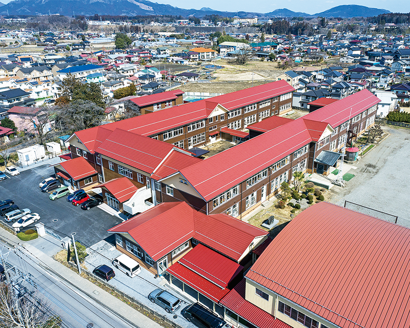 鹿沼市立北小学校校舎耐震改修工事の写真